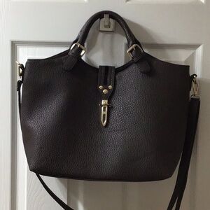 Dark Brown tote, crossbody handbag